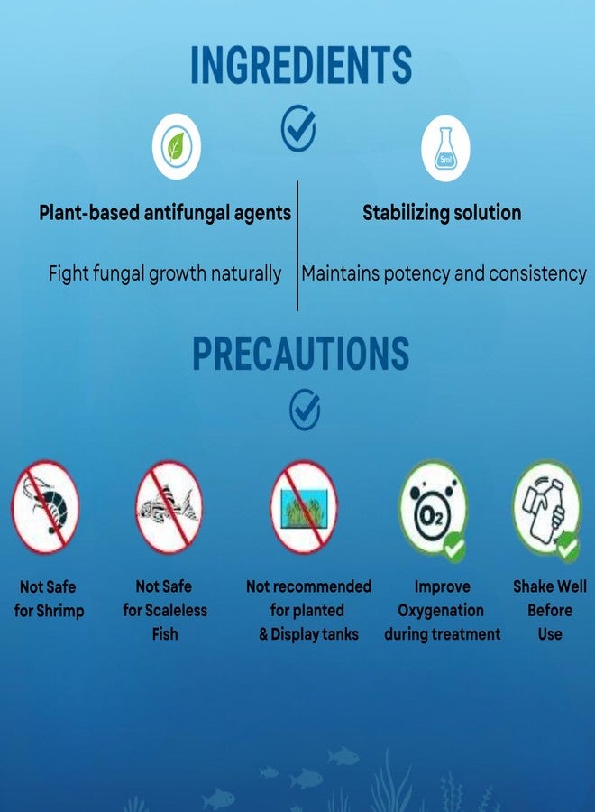 سلسلة فيش سيف المضادة للفطريات | علاج فطري طبيعي | لجميع أسماك الزينة (30 مل) - Image 5